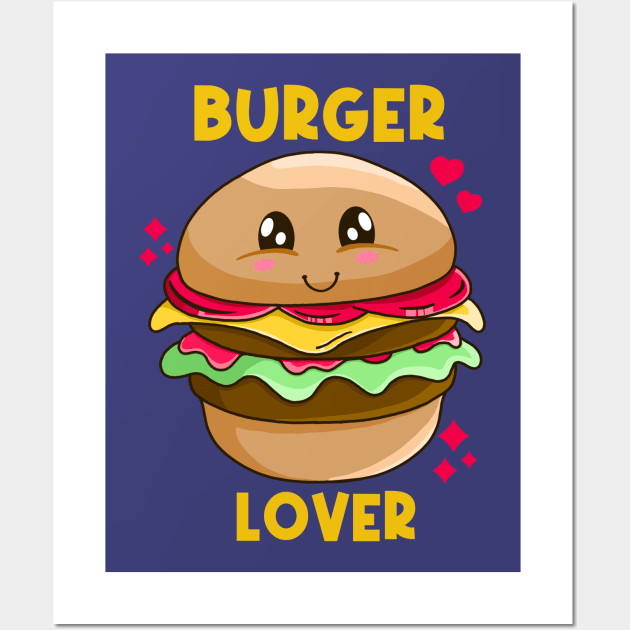 Burger Lover Wall Art by Kimprut